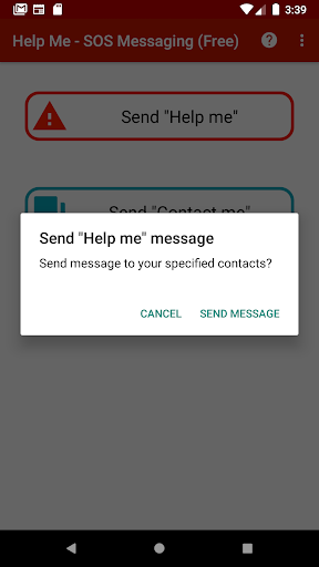 Help Me - SOS Messaging (Lite) Screen 2