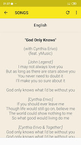 Captura 4 John Legend Lyrics android