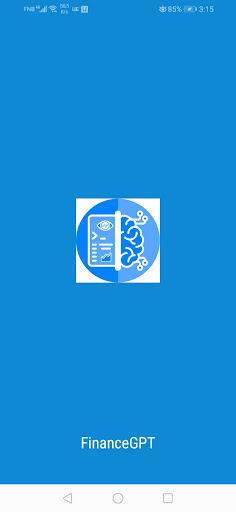 Android application FinanceGPT screenshort