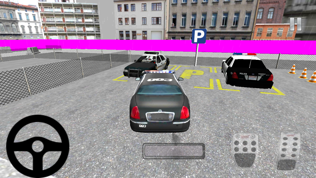 Android application Police Car parking 3D screenshort