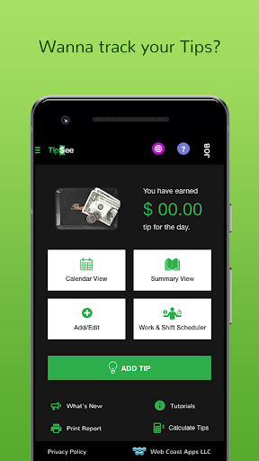 TipSee Tip Tracker App 2