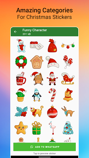 Christmas Stickers WASticker Screen 3