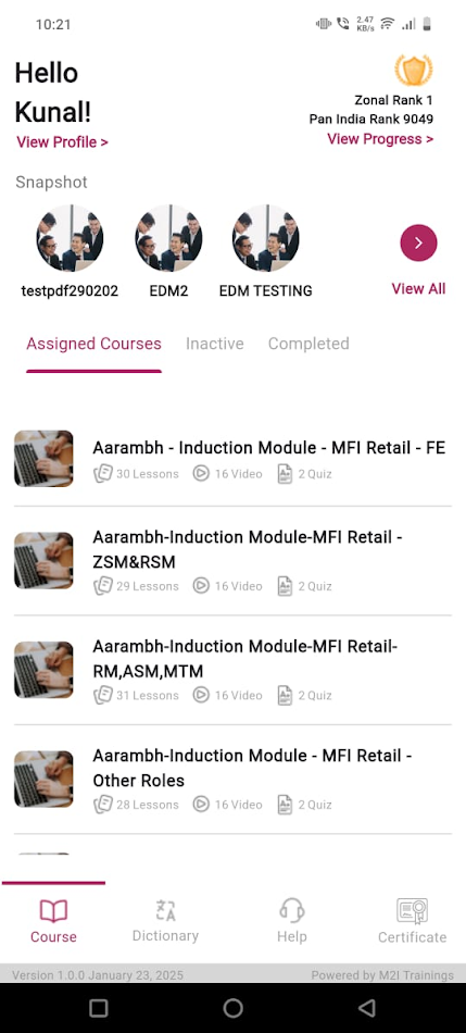 #3. AxisM2i (Android) Ved: M2i