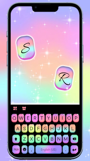 Android application Shiny Rainbow Button Theme screenshort