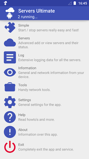 Android application Servers Ultimate screenshort