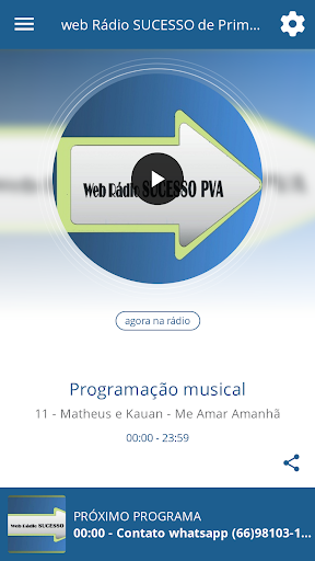 Android application web Rádio SUCESSO de Primavera screenshort