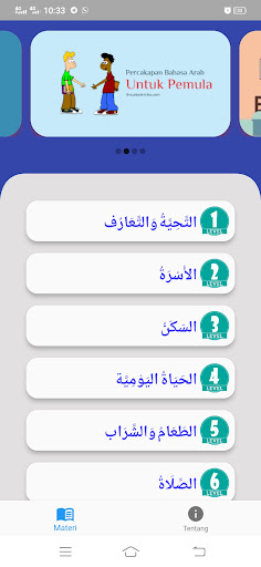 Android application Praktis (Praktek Istima') screenshort