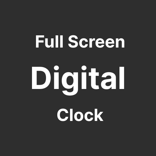Full Screen Digital Clock Logo