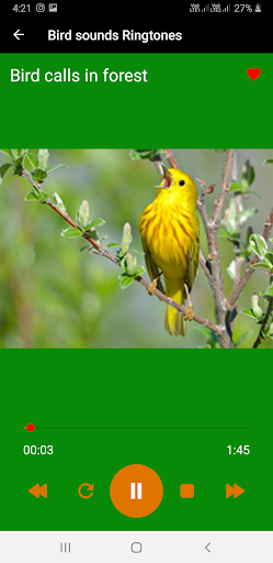 Bird Sounds Ringtones Screen 2