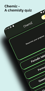 Chemiz - A chemistry Quiz App