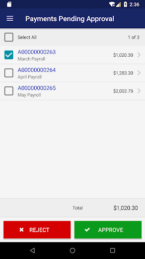 Pegasus Bank TMS Screen 2