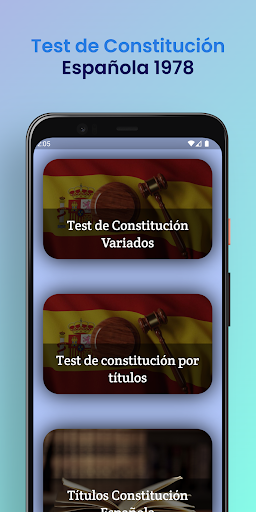 Android application Opodemy. Tests de Constitución screenshort