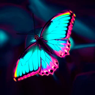 Neon Butterflies Wallpapers