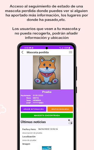 PetLost - Mascotas perdidas Screen 3