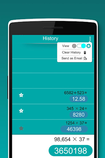 Calculator / Unit Converter Screen 2