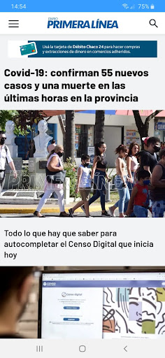 Diario Primera Linea Screen 2
