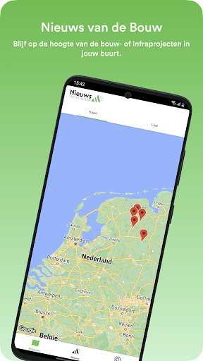 Android application Nieuws van de Bouw screenshort