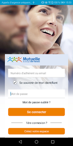 Android application Mutuelle BNP Paribas screenshort