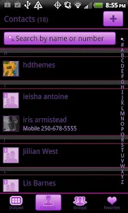 GO Contacts EX Black & Purple(圖3)-速報App