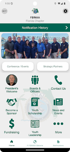 Android application Florida FBINAA screenshort