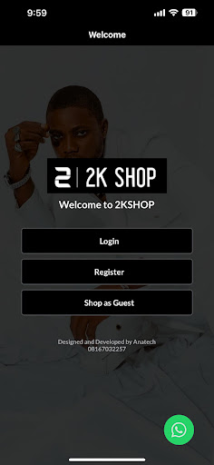 Android application 2KShop screenshort