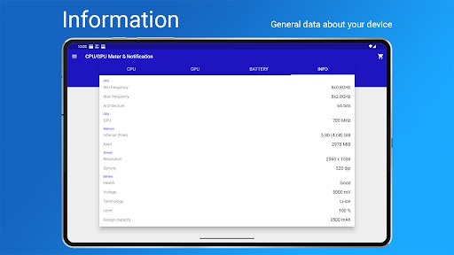 CPU/GPU/Battery Monitor & Noti screenshot 15