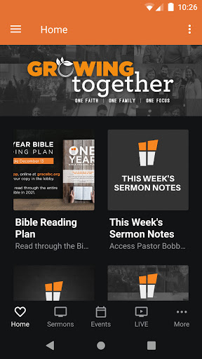Android application Grace Baptist Church Knoxville screenshort