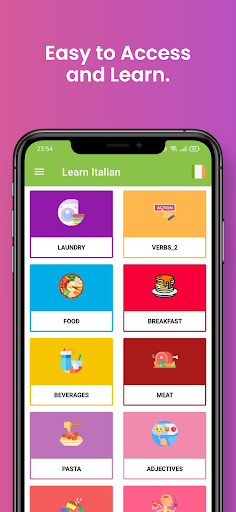 Learn Italian - Beginners Screen 2