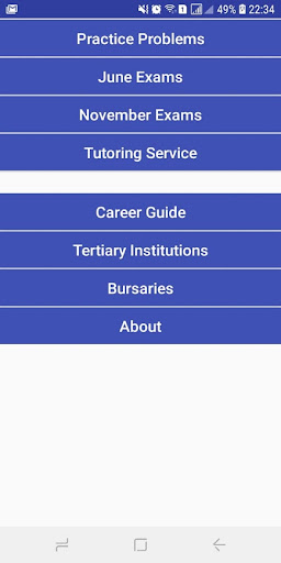 Android application Grade 9 Natural Sciences screenshort