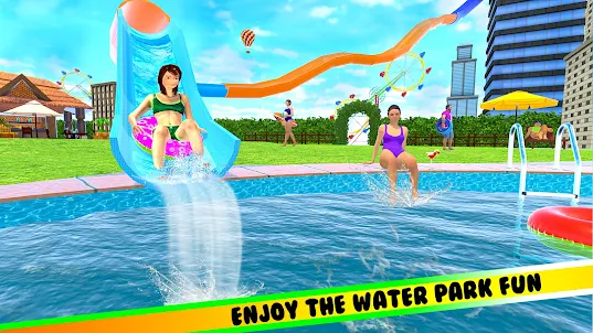 Water Park Slide Game 3D Theme