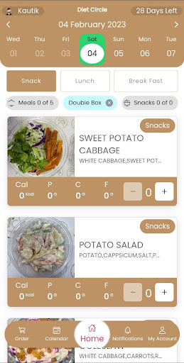 Diet Circle Screen 2