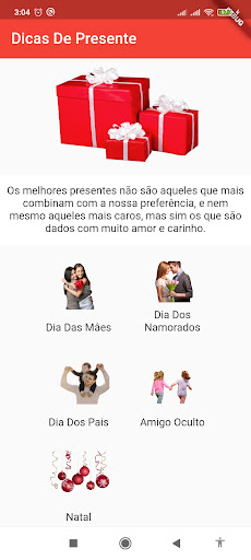 Dicas De Presentes Screen 2