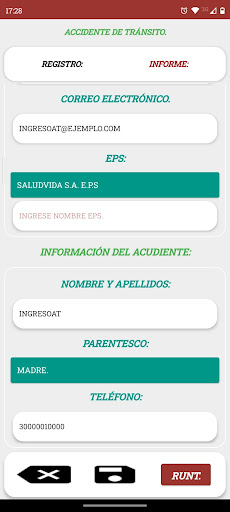 INGRESOAT. Screen 3