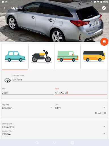 Screenshot of MyFuelLog2: My car statistics