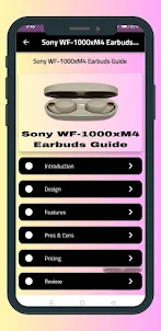 Sony WF-1000xM4 Earbuds Guide