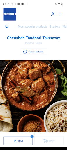 Android application Shenshah Tandoori Takeaway screenshort