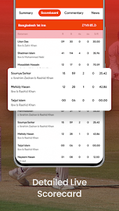 Cricket Live Line Score