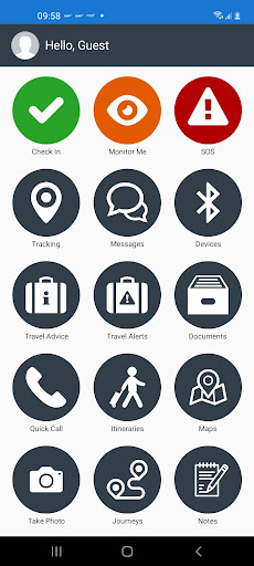 Android application GAP Guardian screenshort