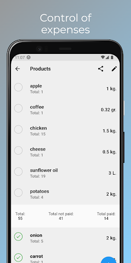 Shopping list - easy assistant Screen 2