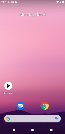 Android application Screensaver shortcut screenshort