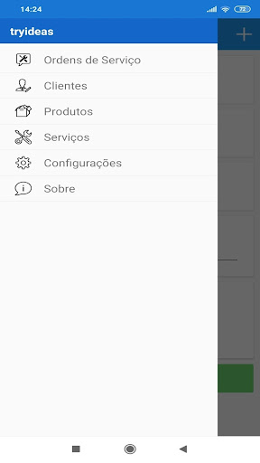 Android application tryapp OS screenshort