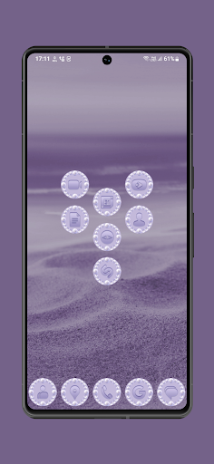 Screenshot of Lavender Pearls Icon Pack
