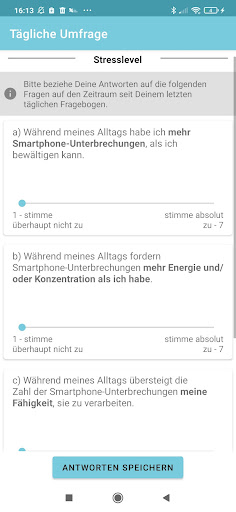 Coping-App Screen 2