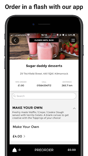 Android application Sugar Daddy Desserts screenshort