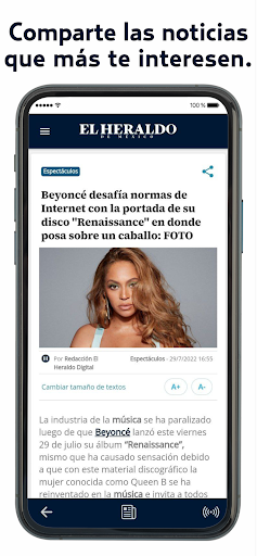 Android application El Heraldo de México screenshort