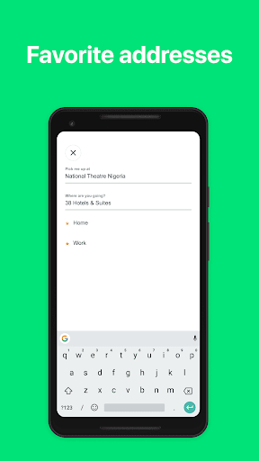 Thrie: Request a Ride Screen 2