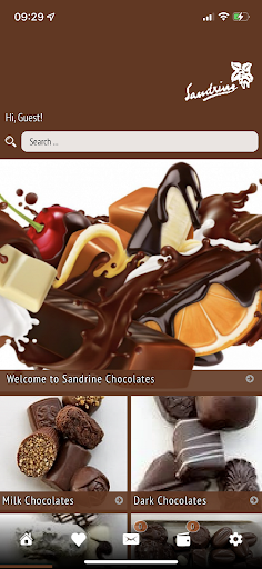 Android application Sandrine Chocolates,East Sheen screenshort