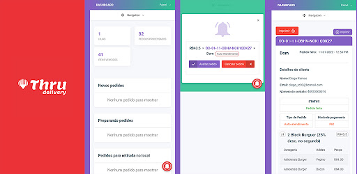 Android application Thru para Parceiros screenshort