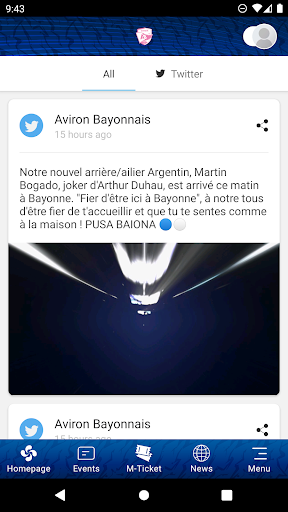 Aviron Bayonnais Screen 3