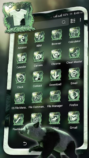 Panda Forest Launcher Theme Screen 2